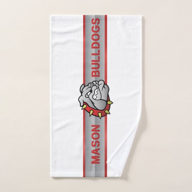 Mason Bulldogs #4 Hand Towel (Hand Towel)