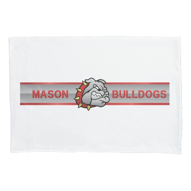 Mason Bulldogs #4 Pillowcase (Front)