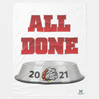 Mason Bulldogs #7 Fleece Blanket