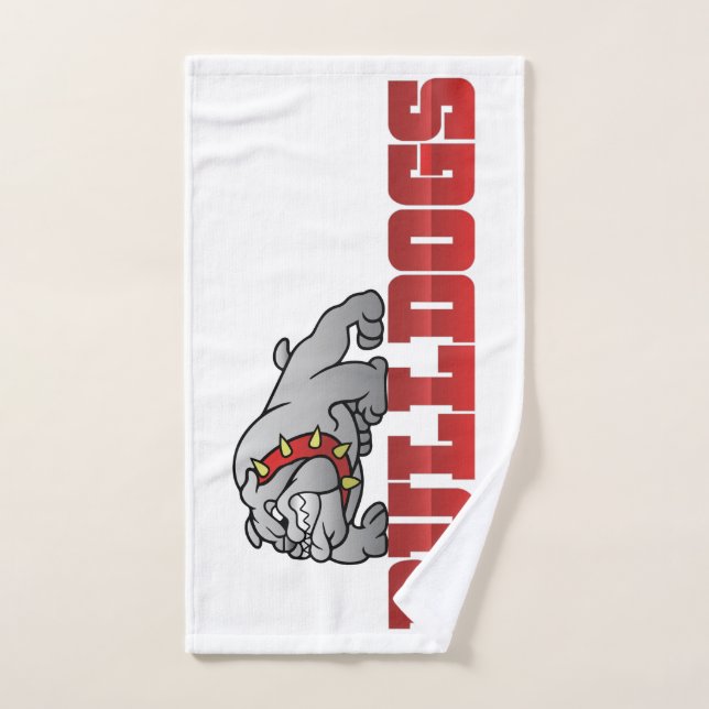 Mason Bulldogs #8 Hand Towel (Hand Towel)