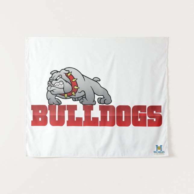 Mason Bulldogs #8 Tapestry (Front (Horizontal))