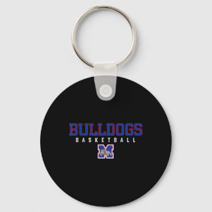 Mason Bulldogs Logo Sketll Hs Keychain