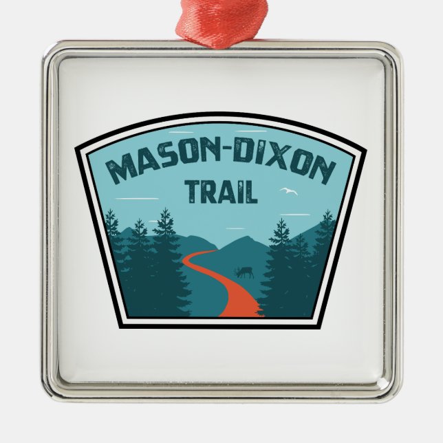 Mason-Dixon Trail Metal Ornament (Front)