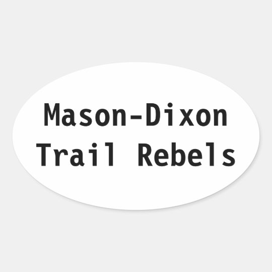 Mason-Dixon Trail Rebels Sticker
