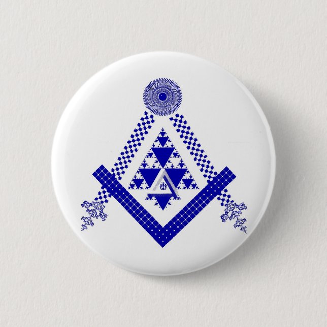 Mason Fractal 2 Inch Round Button (Front)