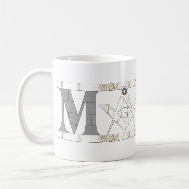Mason in Stone Coffee Mug (Left)
