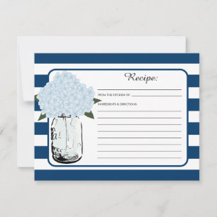 Mason Jar and Blue Hydrangea Bloom Recipe