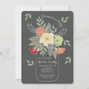Mason Jar Arrangement Invitation