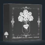 Mason Jar Bridal Shower Cookbook Recipe Binder<br><div class="desc">A lovely keepsake for the bride to be - a recipe book full of favourite dishes from her Bridesmaids, Maid of Honour, or Mother. Personalize all the text on the front and back to make it a unique gift for the special bride. This one features an original illustration of a...</div>