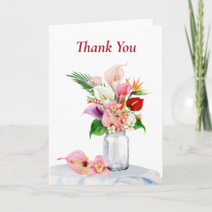 Mason Jar Carte de remerciements
