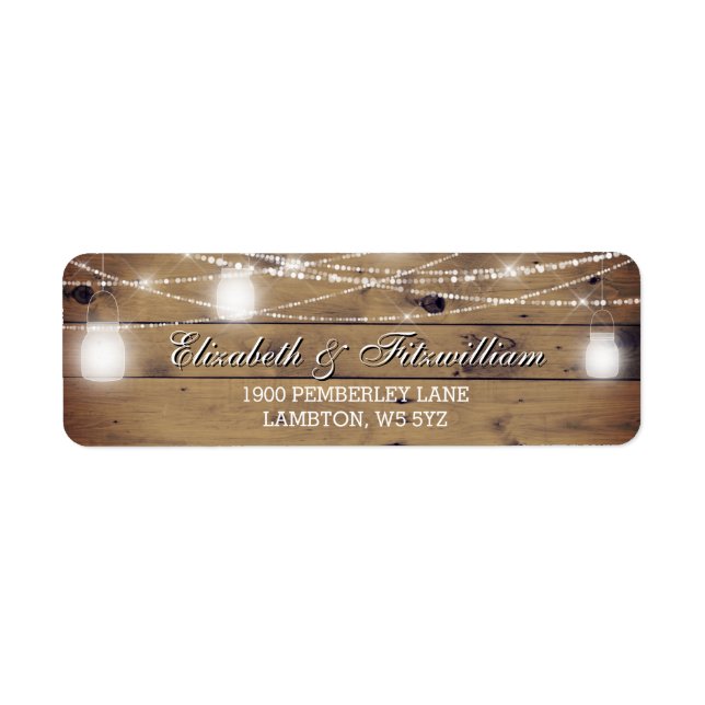 Mason Jar Chaîne Lumières Russe Bois Pays (Devant)