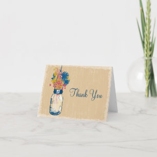 Mason Jar et Merci Fleur sauvage