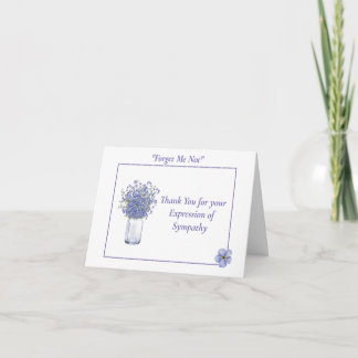Mason Jar Forget-Me-Not Card
