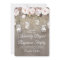 Mason Jar Lights Floral Rustic Wedding