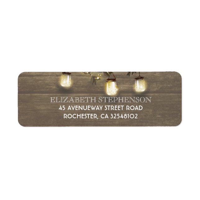 Mason Jar Lights Rustic Barn Wedding (Front)