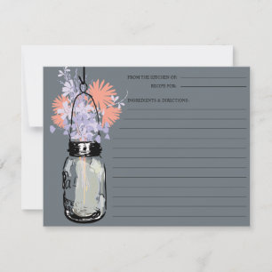 Mason Jar Recipe Card