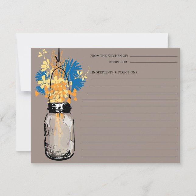 Mason Jar Recipe Card (Front)