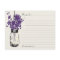 Mason Jar Recipe Card