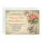 mason jar rustic burlap rehearsal dinner invites