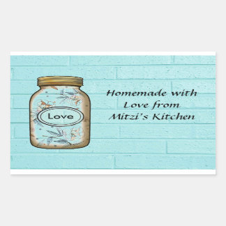 Mason Jar Sticker/Labels personalize. Sticker