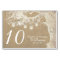 Mason Jar String Lights Burlap Tree Table Number