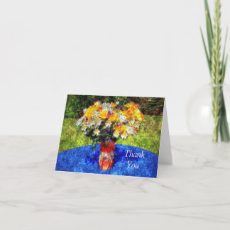 Mason Jar Summer Floral Bouquet Thank You