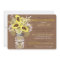 Mason Jar Sunflower Burlap Rustic Bridal Shower