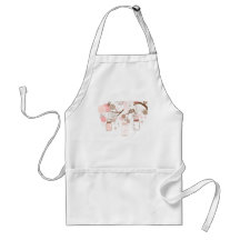 Mason Jar Tree & Flowers Apron