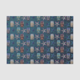 Mason Jars and Bohemian Stars Pattern Tissue Paper