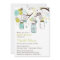 Mason Jars Spring Floral Bridal Shower Invitaiton