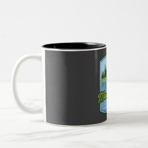Mason Lake Via Ira Spring Memorial Trail Two-Tone Coffee Mug