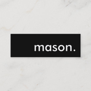 mason. mini business card