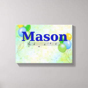 Mason Name Canvas Print