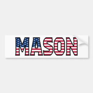 Mason Name Vorname USA Aufkleber Sticker Auto