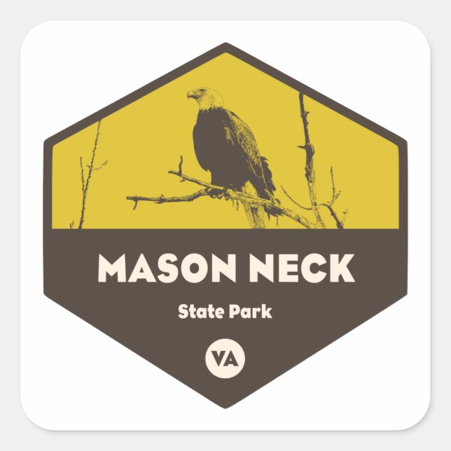 Mason Neck State Park Square Sticker (Front)
