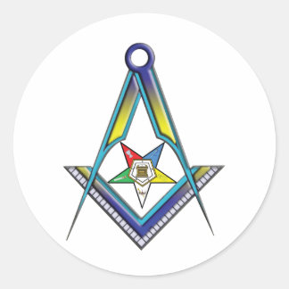 Mason OES Classic Round Sticker