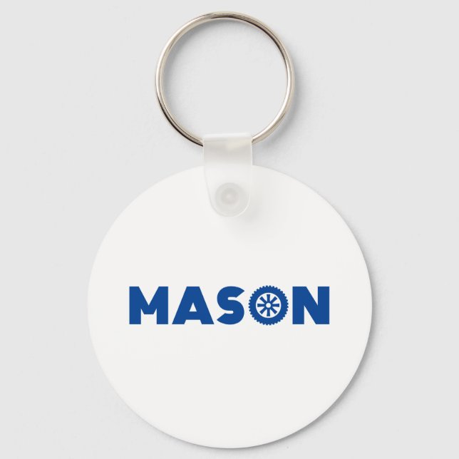 Mason Petrol Head Keychain (Front)