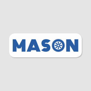 Mason Petrol Head Name Tag