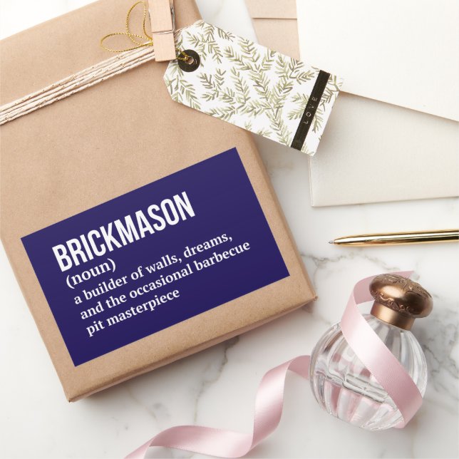 Mason Worker Funny Definition Sticker (Gifting)
