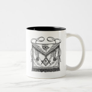 Masonic Apron Two-Tone Coffee Mug