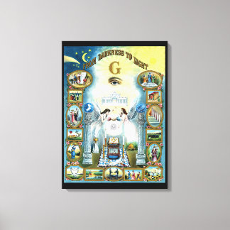 Masonic Art Canvas From Darkness to Light
