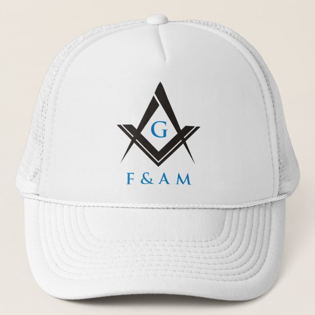 Masonic Ball Cap (White) (Front)