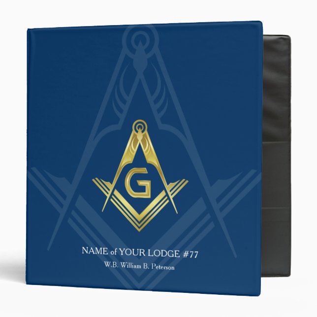 Masonic Binders | Freemason Office Supplies (Front/Inside)
