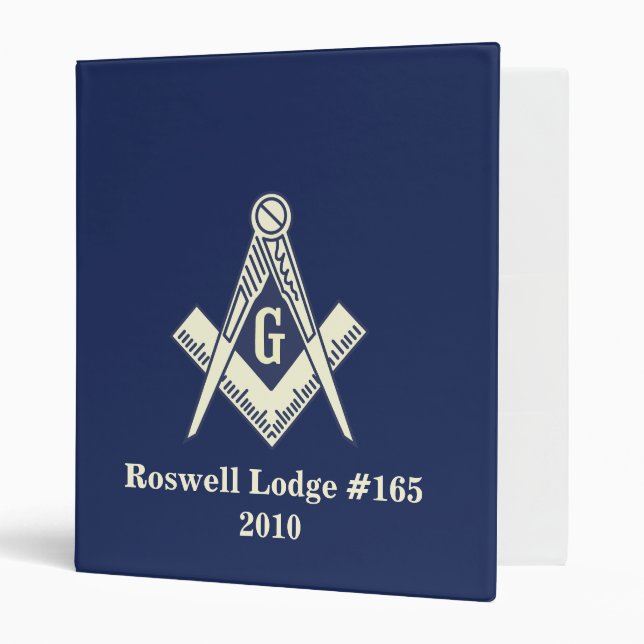 Masonic Blue Lodge Yearly Binder (Front/Inside)