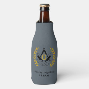 Masonic bottle cozy cooler