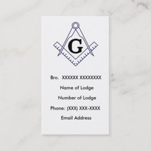 Masonic Business Card 3