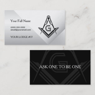 Masonic Card Business Card Templates Freemason