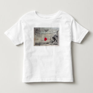 Masonic certificate, 1785 toddler t-shirt