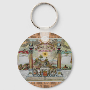 Masonic Chart 2 Keychain