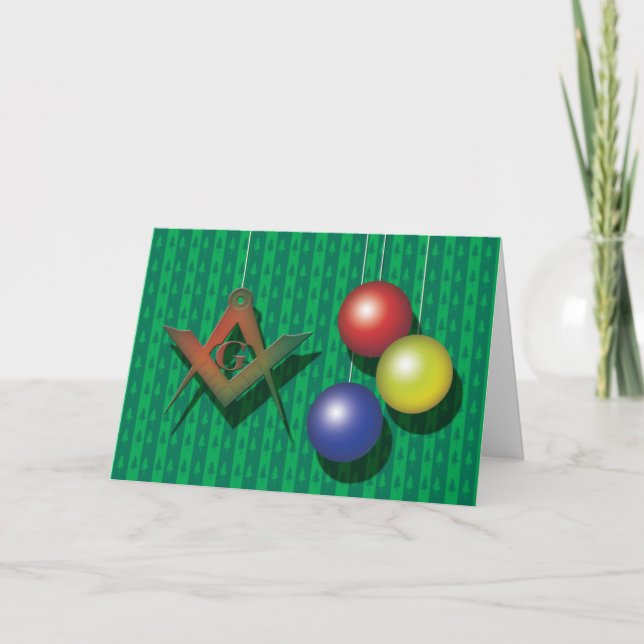 Masonic Christmas Holiday Card (Front)